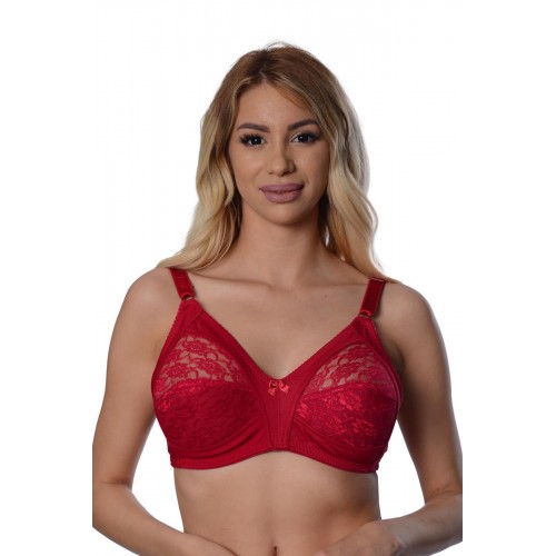 Bordo Dantelli Toparlayıcı Sütyen - 503 - Beden 110 Bordo Dantelli Toparlayıcı Sütyen - 503 - Beden 110