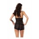 Siyah Dantelli Babydoll Şortlu Takım - 1483 - Beden S/M Siyah Dantelli Babydoll Şortlu Takım - 1483 - Beden S/M