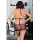 Mor Dantel Gecelik - 697 - Beden S/M Mor Dantel Gecelik - 697 - Beden S/M