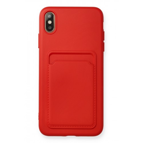 Newface iPhone XS Max Kılıf Kelvin Kartvizitli Silikon - Kırmızı Newface iPhone XS Max Kılıf Kelvin Kartvizitli Silikon - Kırmızı