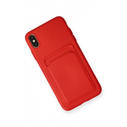 Newface iPhone XS Max Kılıf Kelvin Kartvizitli Silikon - Kırmızı Newface iPhone XS Max Kılıf Kelvin Kartvizitli Silikon - Kırmızı