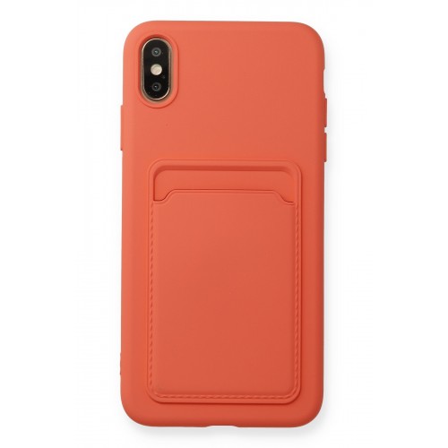 Newface iPhone XS Max Kılıf Kelvin Kartvizitli Silikon - Turuncu Newface iPhone XS Max Kılıf Kelvin Kartvizitli Silikon - Turuncu