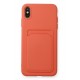 Newface iPhone XS Max Kılıf Kelvin Kartvizitli Silikon - Turuncu Newface iPhone XS Max Kılıf Kelvin Kartvizitli Silikon - Turuncu