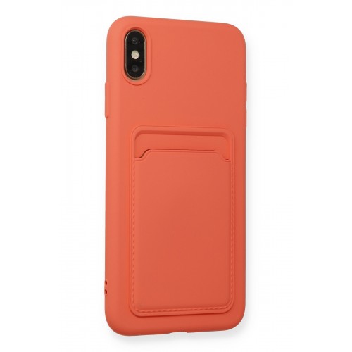 Newface iPhone XS Max Kılıf Kelvin Kartvizitli Silikon - Turuncu Newface iPhone XS Max Kılıf Kelvin Kartvizitli Silikon - Turuncu