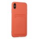 Newface iPhone XS Max Kılıf Kelvin Kartvizitli Silikon - Turuncu Newface iPhone XS Max Kılıf Kelvin Kartvizitli Silikon - Turuncu