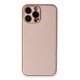 Newface iPhone 13 Pro Kılıf Coco Deri Silikon Kapak - Pembe Newface iPhone 13 Pro Kılıf Coco Deri Silikon Kapak - Pembe