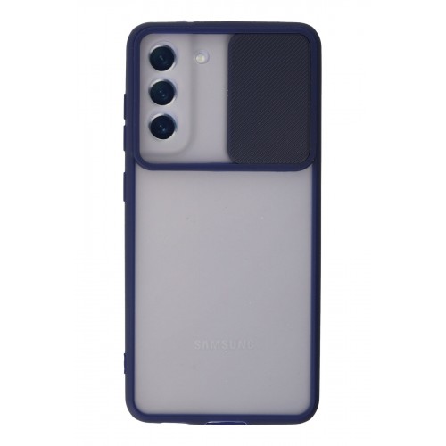 Newface Samsung Galaxy S21 FE Kılıf Palm Buzlu Kamera Sürgülü Silikon - Lacivert Newface Samsung Galaxy S21 FE Kılıf Palm Buzlu Kamera Sürgülü Silikon - Lacivert