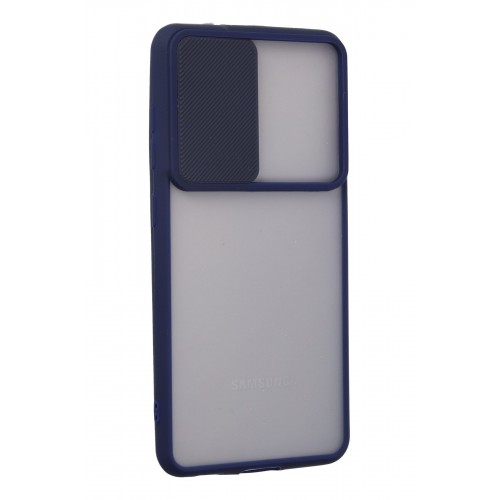 Newface Samsung Galaxy S21 FE Kılıf Palm Buzlu Kamera Sürgülü Silikon - Lacivert Newface Samsung Galaxy S21 FE Kılıf Palm Buzlu Kamera Sürgülü Silikon - Lacivert