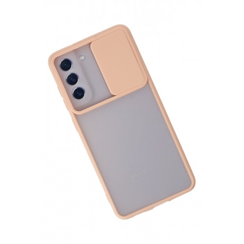 Newface Samsung Galaxy S21 FE Kılıf Palm Buzlu Kamera Sürgülü Silikon - Pembe Newface Samsung Galaxy S21 FE Kılıf Palm Buzlu Kamera Sürgülü Silikon - Pembe
