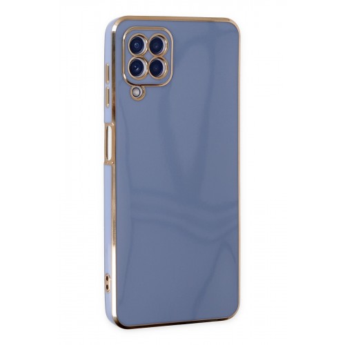 Newface Samsung Galaxy A12 Kılıf Volet Silikon - Mavi Newface Samsung Galaxy A12 Kılıf Volet Silikon - Mavi
