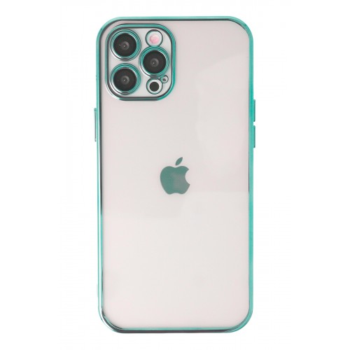 Newface iPhone 12 Pro Max Kılıf Razer Lensli Silikon - Yeşil Newface iPhone 12 Pro Max Kılıf Razer Lensli Silikon - Yeşil
