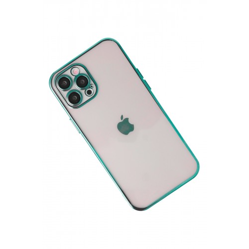 Newface iPhone 12 Pro Max Kılıf Razer Lensli Silikon - Yeşil Newface iPhone 12 Pro Max Kılıf Razer Lensli Silikon - Yeşil