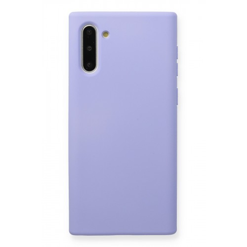 Newface Samsung Galaxy Note 10 Kılıf Nano içi Kadife Silikon - Lila Newface Samsung Galaxy Note 10 Kılıf Nano içi Kadife Silikon - Lila