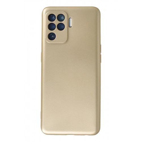 Newface Oppo Reno 5 Lite Kılıf Premium Rubber Silikon - Gold Newface Oppo Reno 5 Lite Kılıf Premium Rubber Silikon - Gold