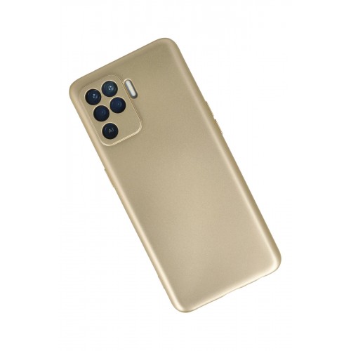 Newface Oppo Reno 5 Lite Kılıf Premium Rubber Silikon - Gold Newface Oppo Reno 5 Lite Kılıf Premium Rubber Silikon - Gold
