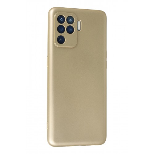 Newface Oppo Reno 5 Lite Kılıf Premium Rubber Silikon - Gold Newface Oppo Reno 5 Lite Kılıf Premium Rubber Silikon - Gold