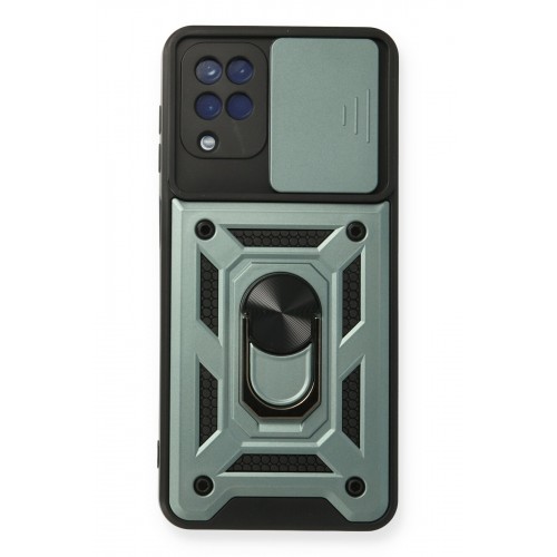 Newface Samsung Galaxy A12 Kılıf Pars Lens Yüzüklü Silikon - Yeşil Newface Samsung Galaxy A12 Kılıf Pars Lens Yüzüklü Silikon - Yeşil
