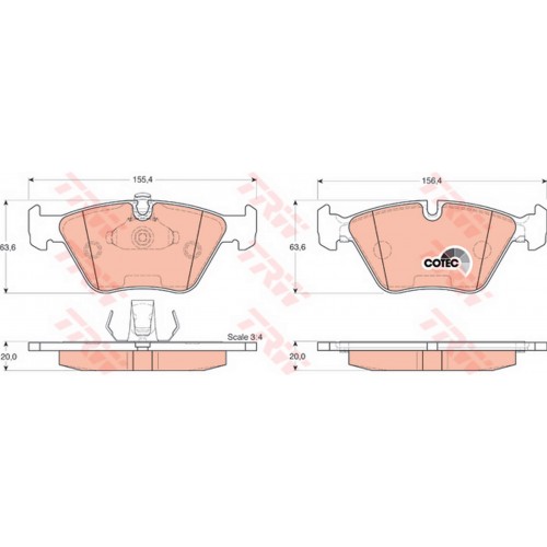 ÖN BALATA BMW E39 520i 96-00 523i 96-00 528i 96-00 525TDS 96-03 ÖN BALATA BMW E39 520i 96-00 523i 96-00 528i 96-00 525TDS 96-03