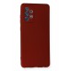 Newface Samsung Galaxy A72 Kılıf Premium Rubber Silikon - Bordo Newface Samsung Galaxy A72 Kılıf Premium Rubber Silikon - Bordo