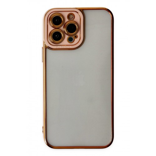 Newface iPhone 13 Pro Max Kılıf Liva Lens Silikon - Rose Newface iPhone 13 Pro Max Kılıf Liva Lens Silikon - Rose