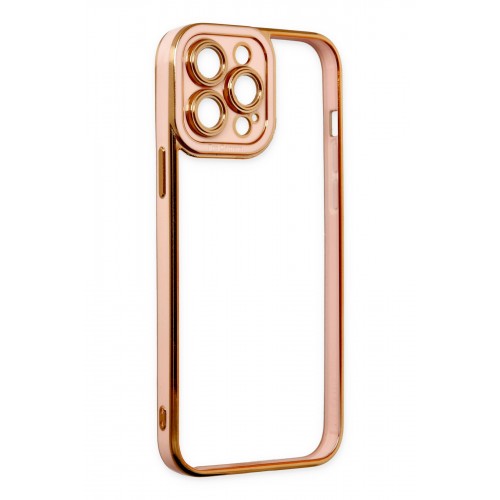 Newface iPhone 13 Pro Max Kılıf Liva Lens Silikon - Rose Newface iPhone 13 Pro Max Kılıf Liva Lens Silikon - Rose