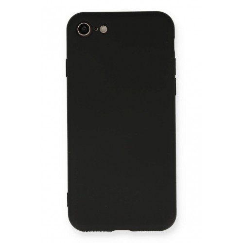 Newface iPhone 7 Kılıf Nano içi Kadife Silikon - Siyah Newface iPhone 7 Kılıf Nano içi Kadife Silikon - Siyah