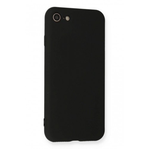 Newface iPhone 7 Kılıf Nano içi Kadife Silikon - Siyah Newface iPhone 7 Kılıf Nano içi Kadife Silikon - Siyah