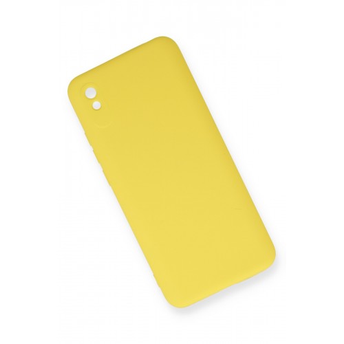 Newface Xiaomi Redmi 9A Kılıf Nano içi Kadife Silikon - Sarı Newface Xiaomi Redmi 9A Kılıf Nano içi Kadife Silikon - Sarı