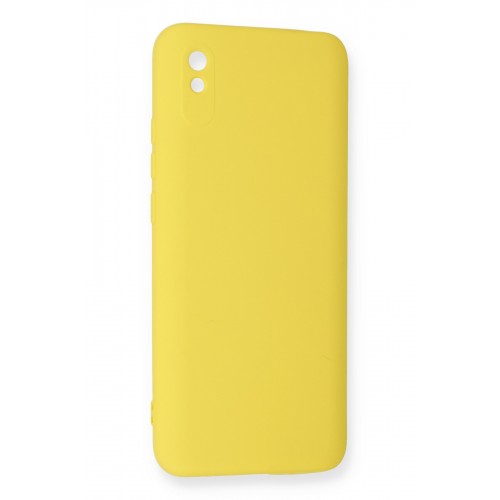 Newface Xiaomi Redmi 9A Kılıf Nano içi Kadife Silikon - Sarı Newface Xiaomi Redmi 9A Kılıf Nano içi Kadife Silikon - Sarı