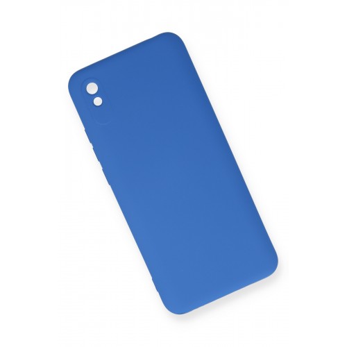 Newface Xiaomi Redmi 9A Kılıf Nano içi Kadife Silikon - Mavi Newface Xiaomi Redmi 9A Kılıf Nano içi Kadife Silikon - Mavi