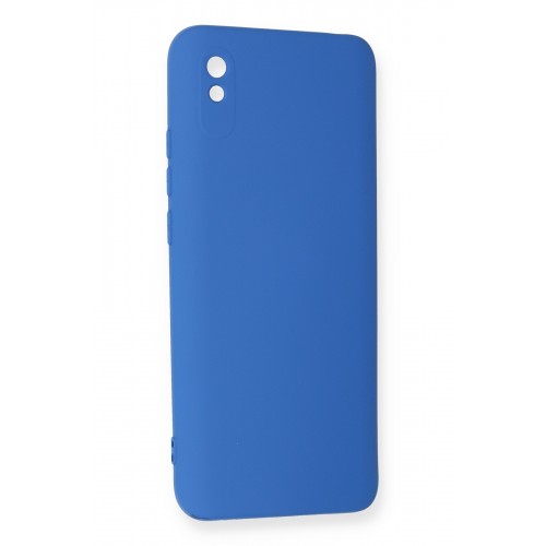 Newface Xiaomi Redmi 9A Kılıf Nano içi Kadife Silikon - Mavi Newface Xiaomi Redmi 9A Kılıf Nano içi Kadife Silikon - Mavi