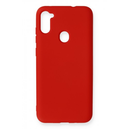 Newface Samsung Galaxy M11 Kılıf Nano içi Kadife Silikon - Kırmızı Newface Samsung Galaxy M11 Kılıf Nano içi Kadife Silikon - Kırmızı