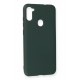 Newface Samsung Galaxy M11 Kılıf Nano içi Kadife Silikon - Koyu Yeşil Newface Samsung Galaxy M11 Kılıf Nano içi Kadife Silikon - Koyu Yeşil