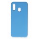 Newface Samsung Galaxy A20 Kılıf Nano içi Kadife Silikon - Mavi Newface Samsung Galaxy A20 Kılıf Nano içi Kadife Silikon - Mavi
