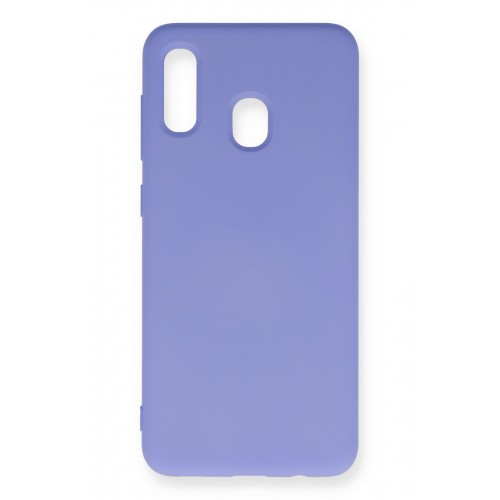 Newface Samsung Galaxy A20 Kılıf Nano içi Kadife Silikon - Lila Newface Samsung Galaxy A20 Kılıf Nano içi Kadife Silikon - Lila