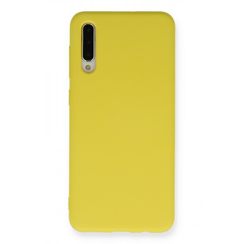 Newface Samsung Galaxy A50 Kılıf Nano içi Kadife Silikon - Sarı Newface Samsung Galaxy A50 Kılıf Nano içi Kadife Silikon - Sarı
