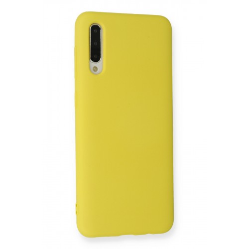Newface Samsung Galaxy A50 Kılıf Nano içi Kadife Silikon - Sarı Newface Samsung Galaxy A50 Kılıf Nano içi Kadife Silikon - Sarı