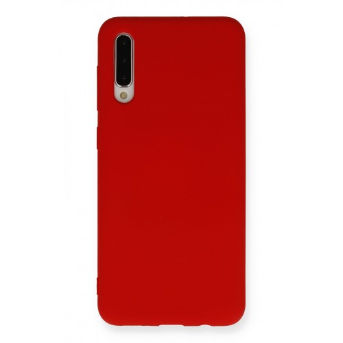 Newface Samsung Galaxy A50 Kılıf Nano içi Kadife Silikon - Kırmızı Newface Samsung Galaxy A50 Kılıf Nano içi Kadife Silikon - Kırmızı