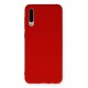 Newface Samsung Galaxy A50 Kılıf Nano içi Kadife Silikon - Kırmızı Newface Samsung Galaxy A50 Kılıf Nano içi Kadife Silikon - Kırmızı