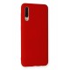 Newface Samsung Galaxy A50 Kılıf Nano içi Kadife Silikon - Kırmızı Newface Samsung Galaxy A50 Kılıf Nano içi Kadife Silikon - Kırmızı