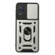 Newface Samsung Galaxy A12 Kılıf Pars Lens Yüzüklü Silikon - Gümüş Newface Samsung Galaxy A12 Kılıf Pars Lens Yüzüklü Silikon - Gümüş