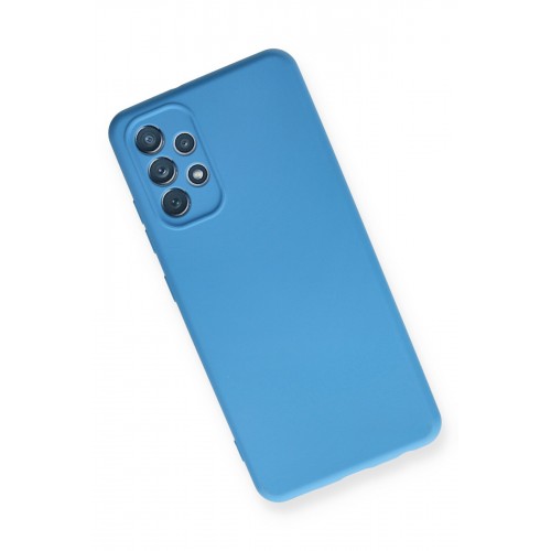 Newface Samsung Galaxy A32 Kılıf Nano içi Kadife Silikon - Mavi Newface Samsung Galaxy A32 Kılıf Nano içi Kadife Silikon - Mavi