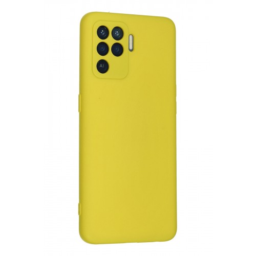 Newface Oppo Reno 5 Lite Kılıf Nano içi Kadife Silikon - Sarı Newface Oppo Reno 5 Lite Kılıf Nano içi Kadife Silikon - Sarı