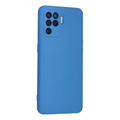 Newface Oppo Reno 5 Lite Kılıf Nano içi Kadife Silikon - Mavi Newface Oppo Reno 5 Lite Kılıf Nano içi Kadife Silikon - Mavi