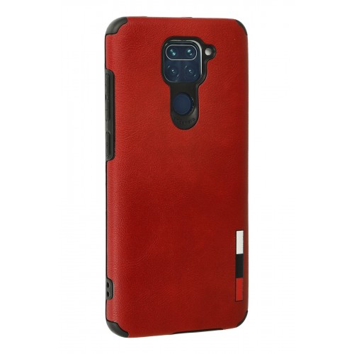 Newface Xiaomi Redmi Note 9 Kılıf Loop Deri Silikon - Kırmızı Newface Xiaomi Redmi Note 9 Kılıf Loop Deri Silikon - Kırmızı