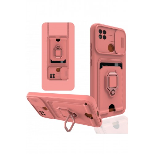 Newface Xiaomi Redmi 9C Kılıf Zuma Kartvizitli Yüzüklü Silikon - Pembe Newface Xiaomi Redmi 9C Kılıf Zuma Kartvizitli Yüzüklü Silikon - Pembe