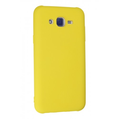 Newface Samsung Galaxy J7 Kılıf Nano içi Kadife Silikon - Sarı Newface Samsung Galaxy J7 Kılıf Nano içi Kadife Silikon - Sarı