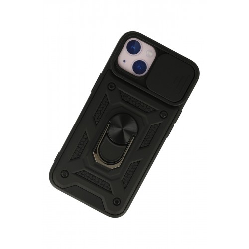 Newface iPhone 13 Kılıf Pars Lens Yüzüklü Silikon - Siyah Newface iPhone 13 Kılıf Pars Lens Yüzüklü Silikon - Siyah