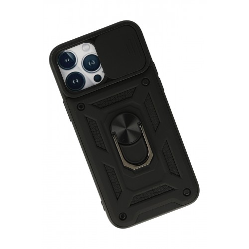 Newface iPhone 13 Pro Kılıf Pars Lens Yüzüklü Silikon - Siyah Newface iPhone 13 Pro Kılıf Pars Lens Yüzüklü Silikon - Siyah