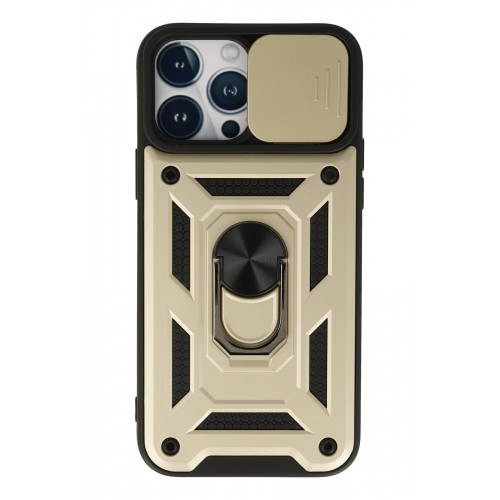 Newface iPhone 13 Pro Kılıf Pars Lens Yüzüklü Silikon - Gold Newface iPhone 13 Pro Kılıf Pars Lens Yüzüklü Silikon - Gold